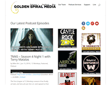 Tablet Screenshot of goldenspiralmedia.com